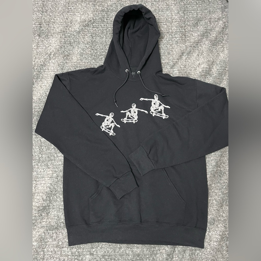 Men's Black Graphic Hoodie